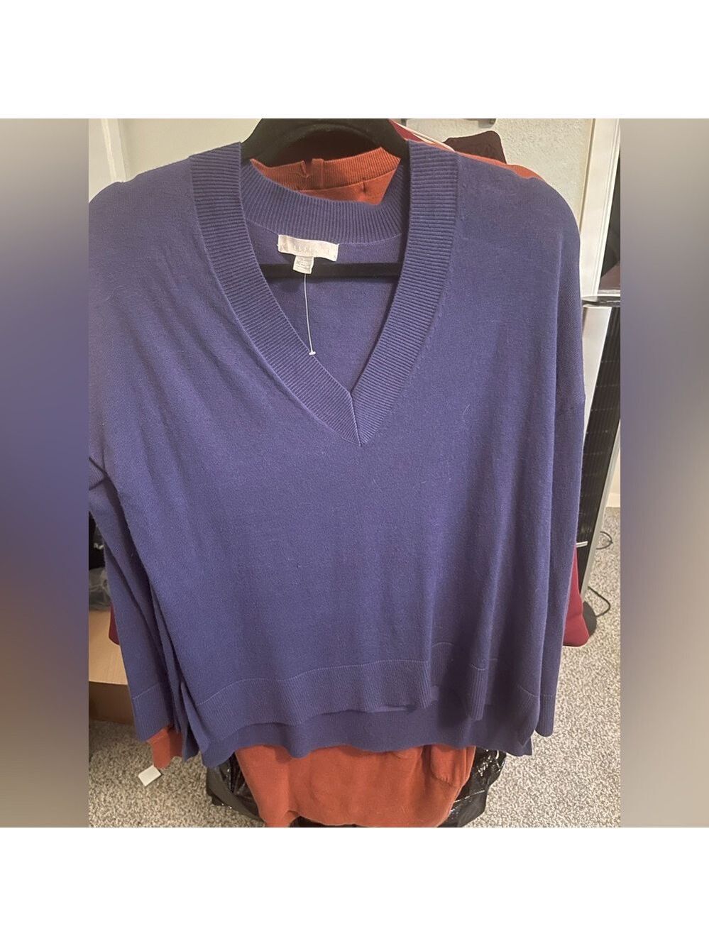 Chelsea 28 Plum V-Neck Soft Sweater